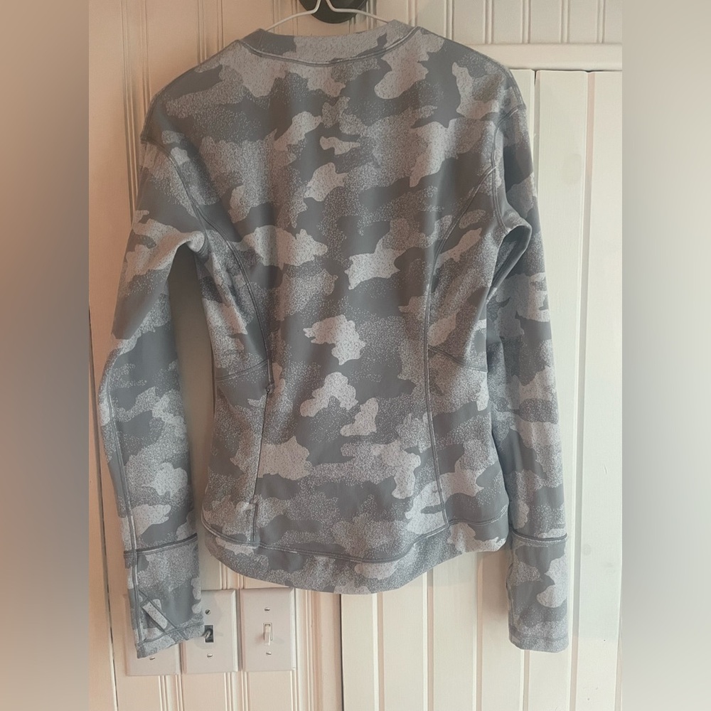 Lululemon small size. Gray Camouflage Long Sleeve Top